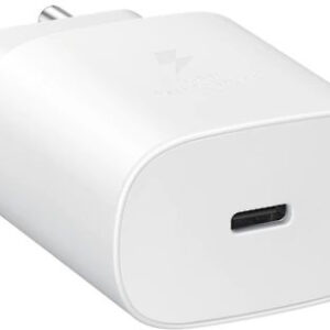 מטען קיר מהיר Samsung Super Fast Travel Charger 25W + כבל USB Type-C – צבע לבן