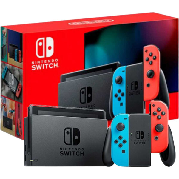 קונסולת משחק נינטנדו Nintendo Switch V2 BLUE/RED - שנה אחריות