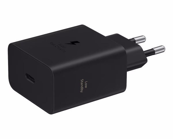 מטען קיר מהיר Samsung Super Fast Travel Charger  60W  USB Type-C – צבע שחור