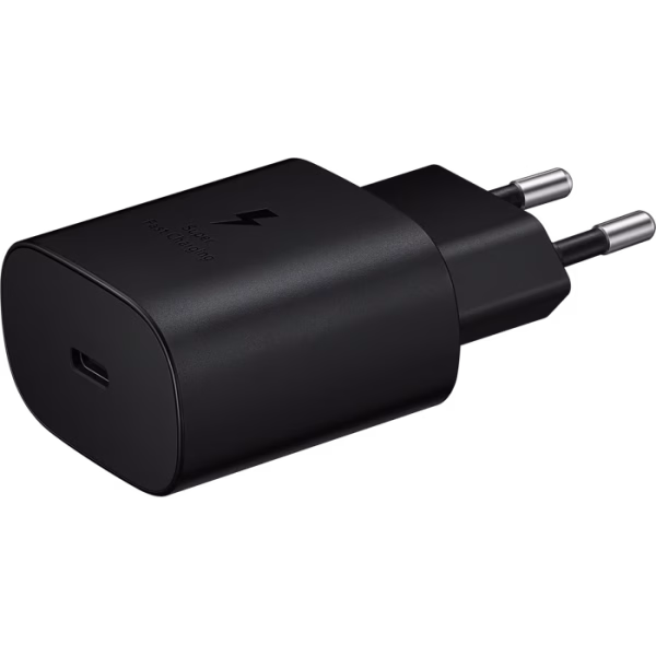 מטען קיר מהיר Samsung Super Fast Travel Charger 25W  USB Type-C – צבע שחור