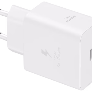 מטען קיר מהיר Samsung Super Fast Travel Charger 45W + כבל USB Type-C – צבע לבן