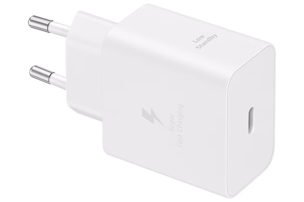 מטען קיר מהיר Samsung Super Fast Travel Charger 45W + כבל USB Type-C - צבע לבן – תמונה 4