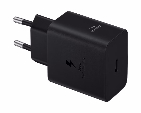 מטען קיר מהיר Samsung Super Fast Travel Charger 45W + כבל USB Type-C – צבע שחור