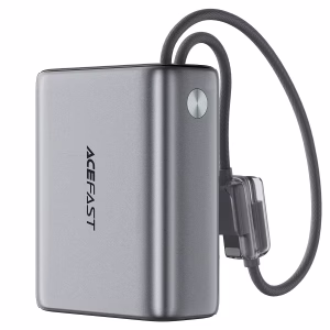 סוללת גיבוי ACEFAST M49 22.5W 20,000mAh עם שני כבלים מובנים - יבואן רשמי