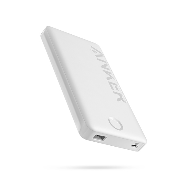 סוללת גיבוי Anker 323 Power Bank 10000mAh בצבע לבן