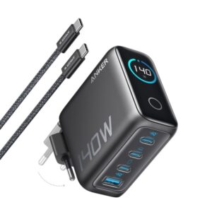 מטען קיר+כבל עוצמתי 4 יציאות Anker Zolo Charger 140W